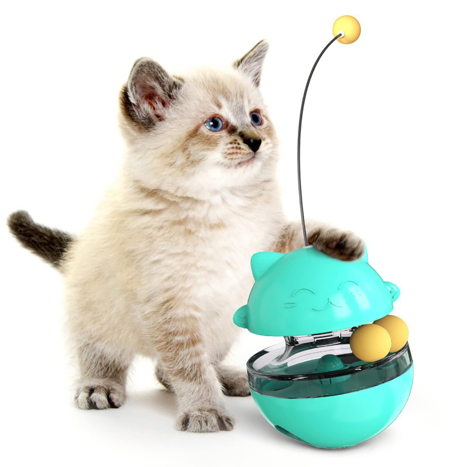 Cat-Tastic Treat Tumbler: Interactive Pet Toy for Playful PawsEasy to Clean