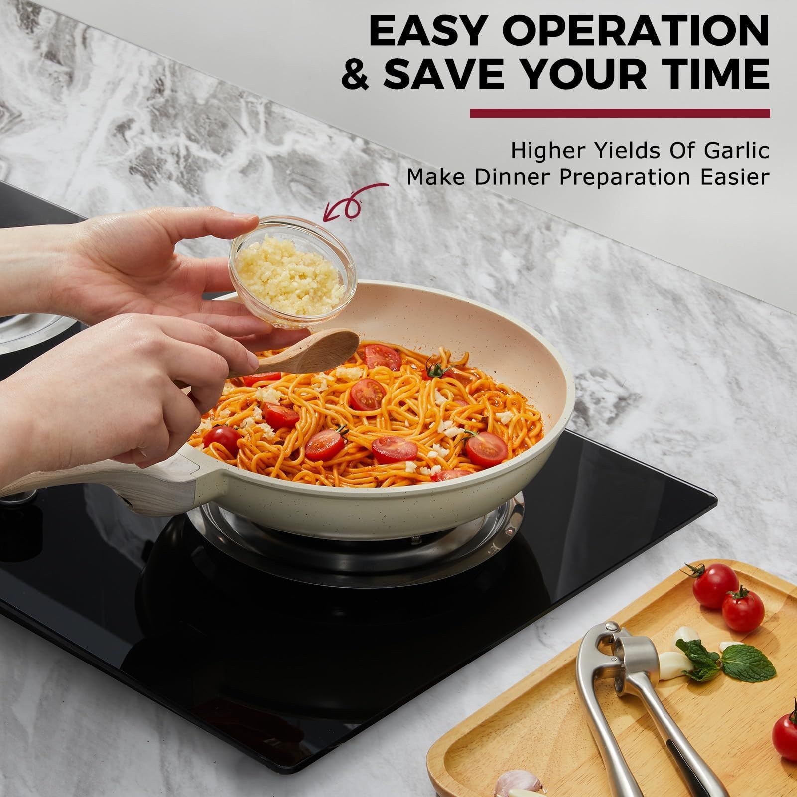 High Effective Premium Garlic Press Set view 4