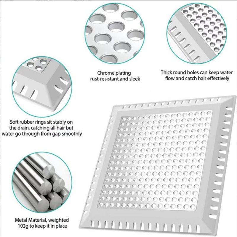 Hair Catcher/Drain Strainer/Shower Drain Cover for Bathroom Floor Drain view 4