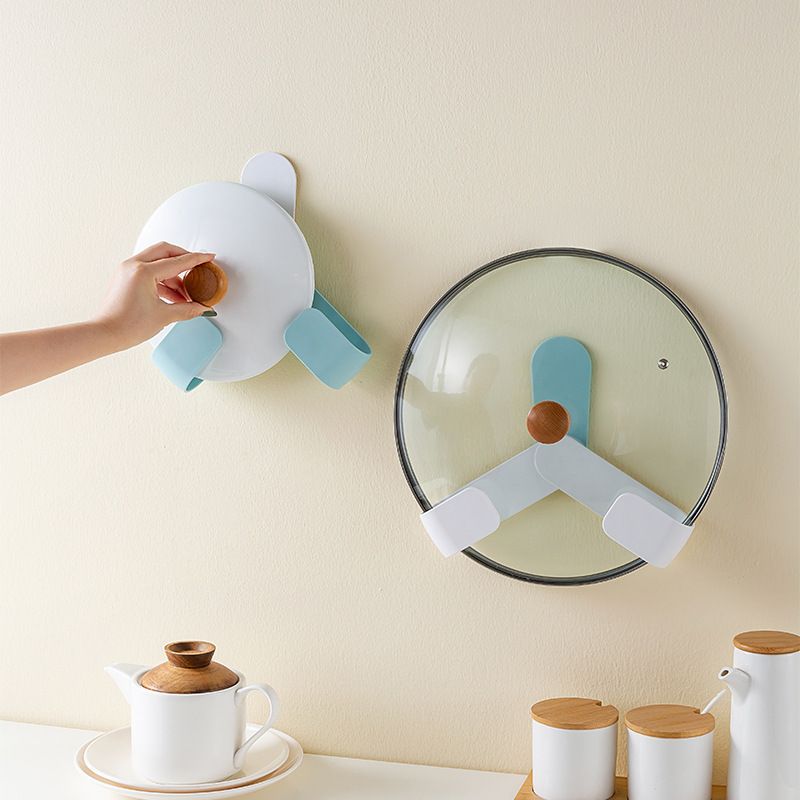 2Pairs Wall Mount Adjustable Pot Lid Organizer for Cabinet view 4