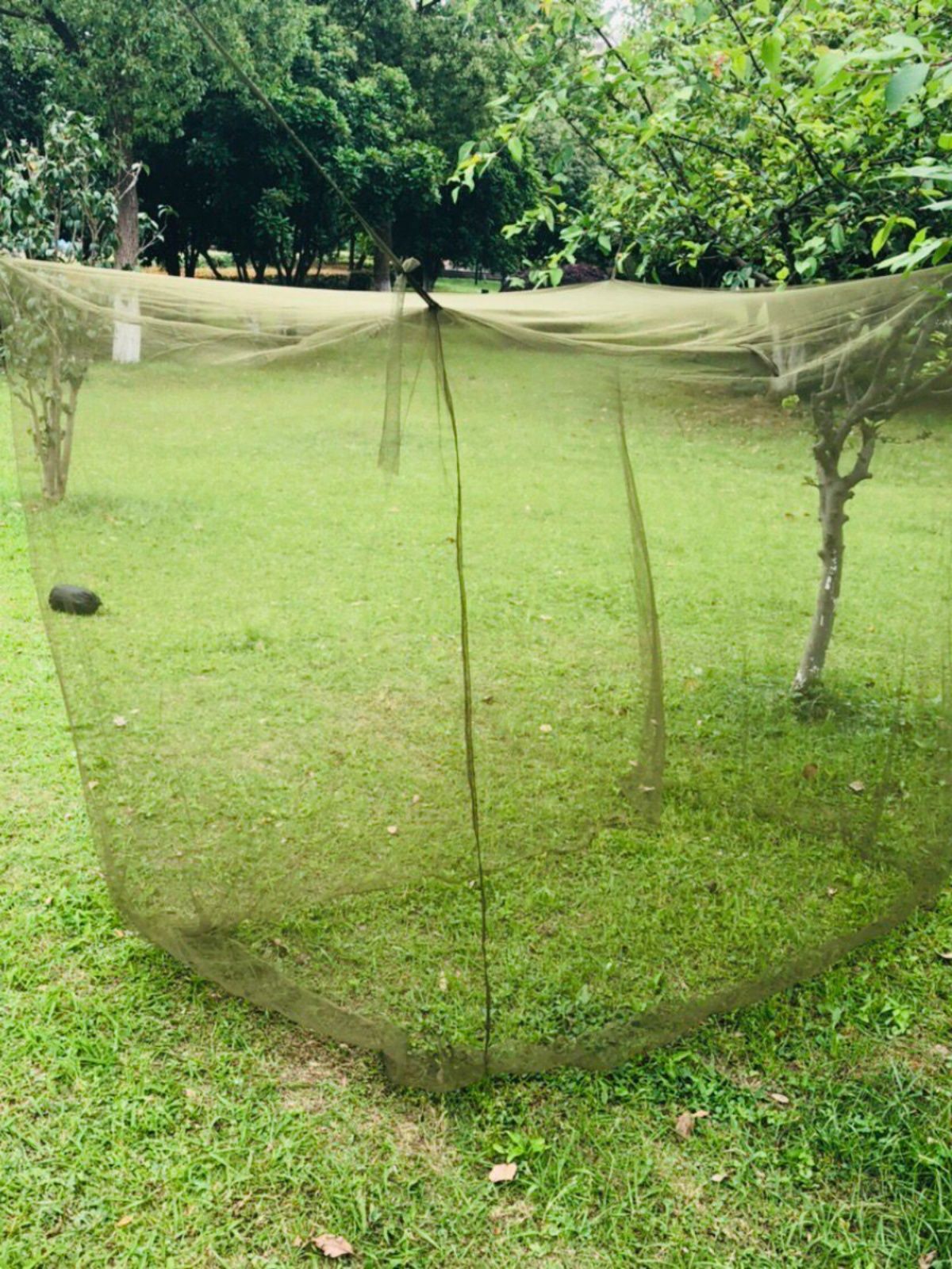 Mosquito Net, Backwoods, Olive Green, Double Wide Fits over two cots or bags view 3