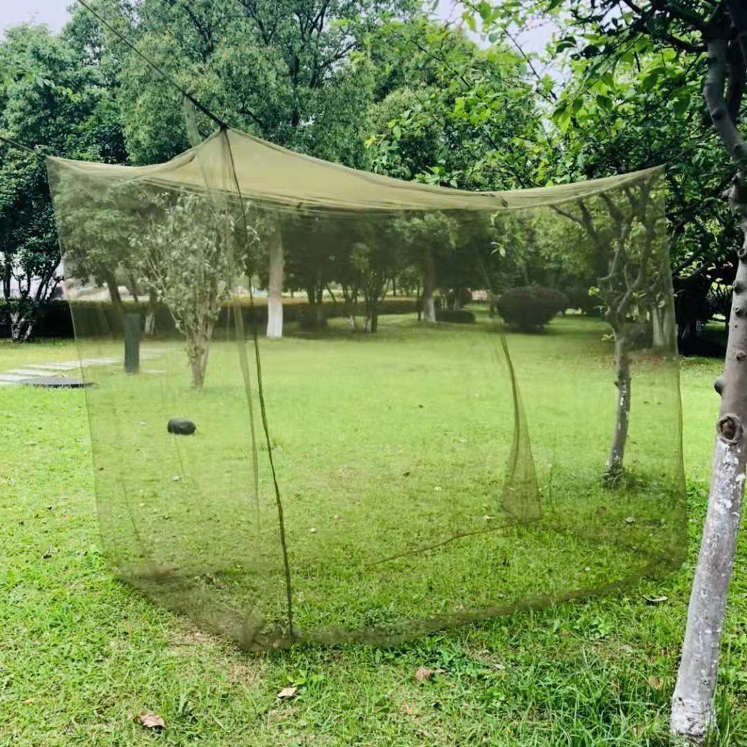 Mosquito Net, Backwoods, Olive Green, Double Wide Fits over two cots or bags view 5