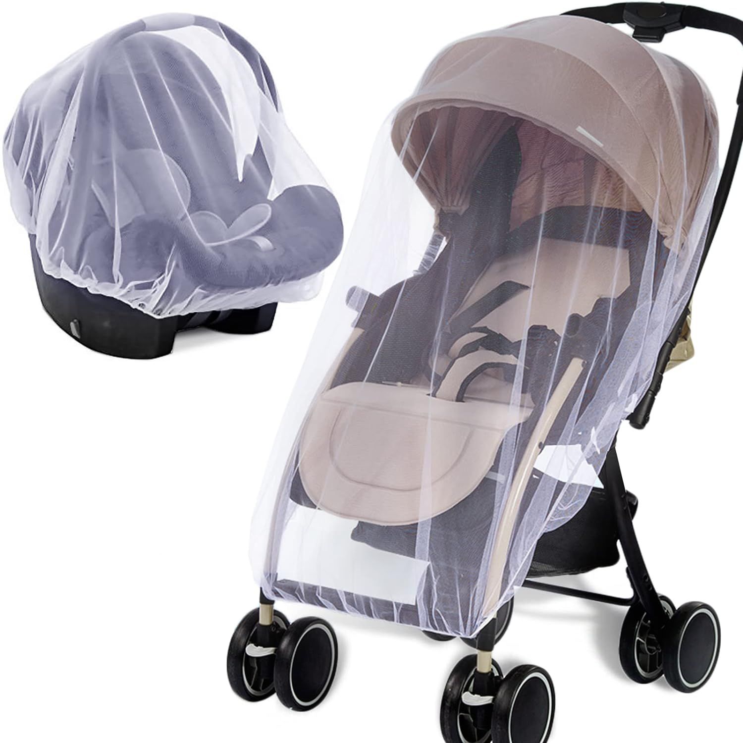 Mosquito Net for Stroller - Protective Baby Stroller Mosquito Net Bassinets