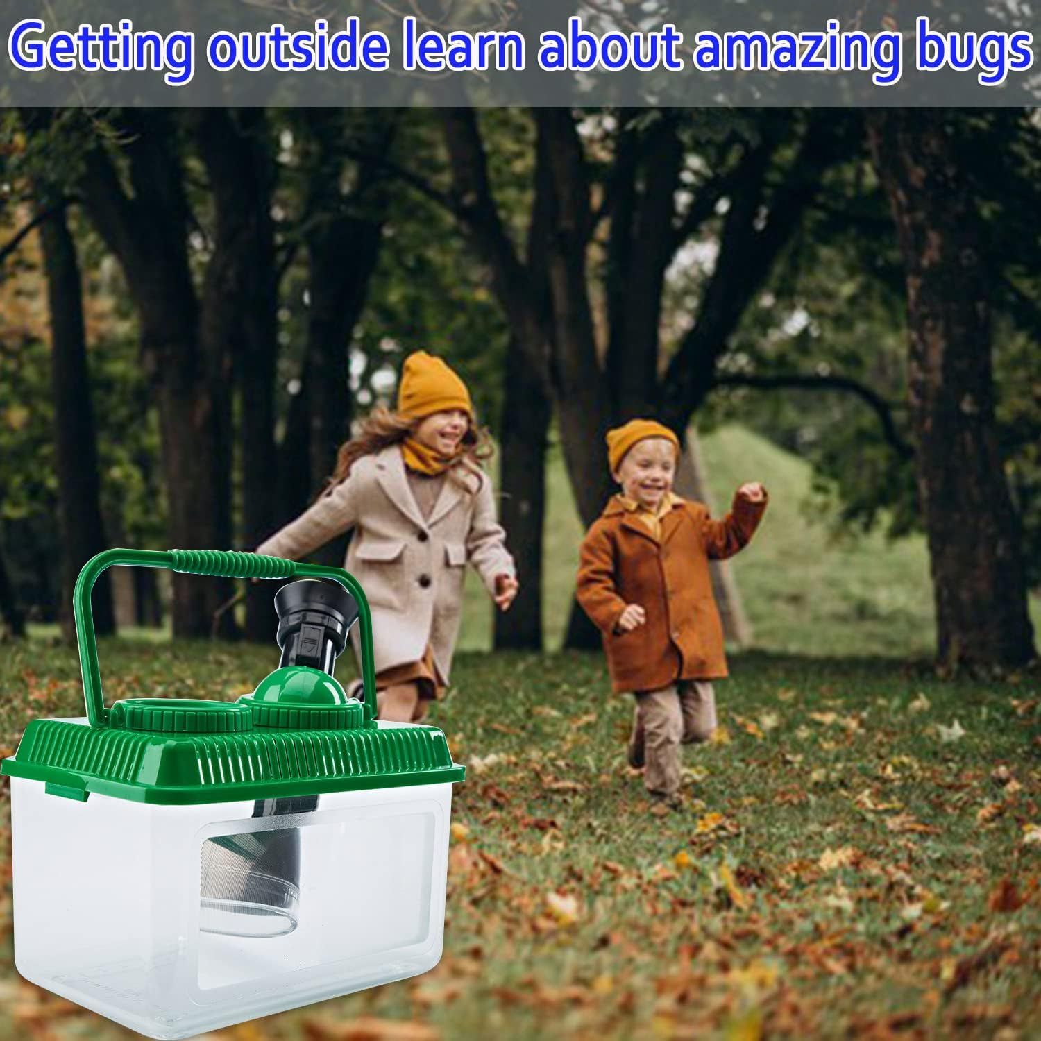 Kit for Kids,Educational Viewer Container with Tweezers Built in Double 5X view 5