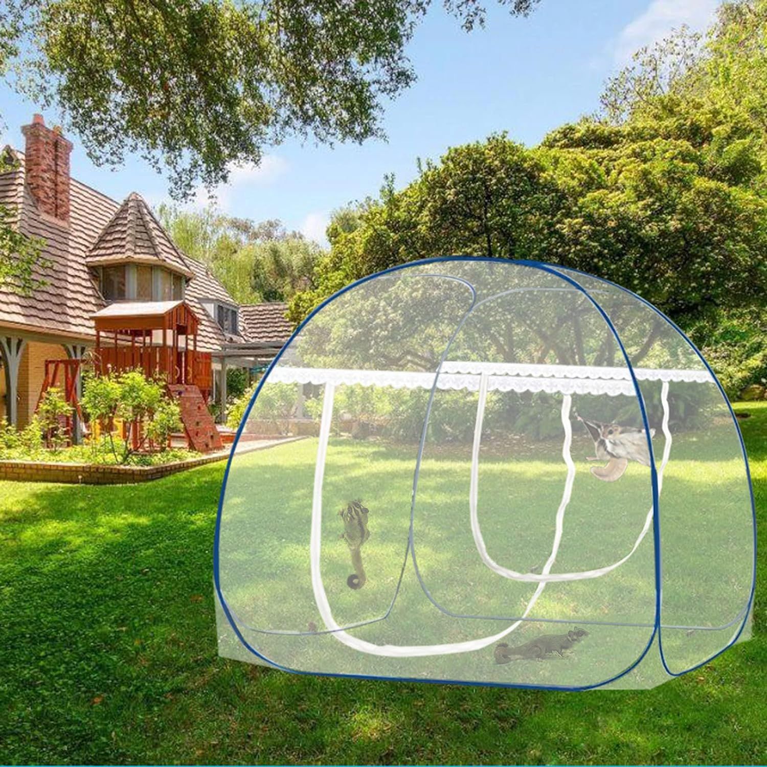 Mosquito Net for Bed,Pop-Up for Patio Bedroom Camping Trips view 3