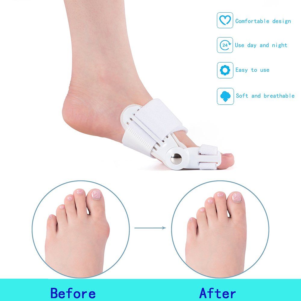 Corrector for Women，Valgus Brace Splint Pads Big Toe Separators Straightener view 4