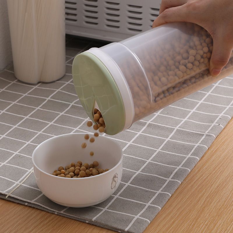 Plastic Spaghetti Container Noodle Pasta Storage Jar with Locking Lid Clear view 5