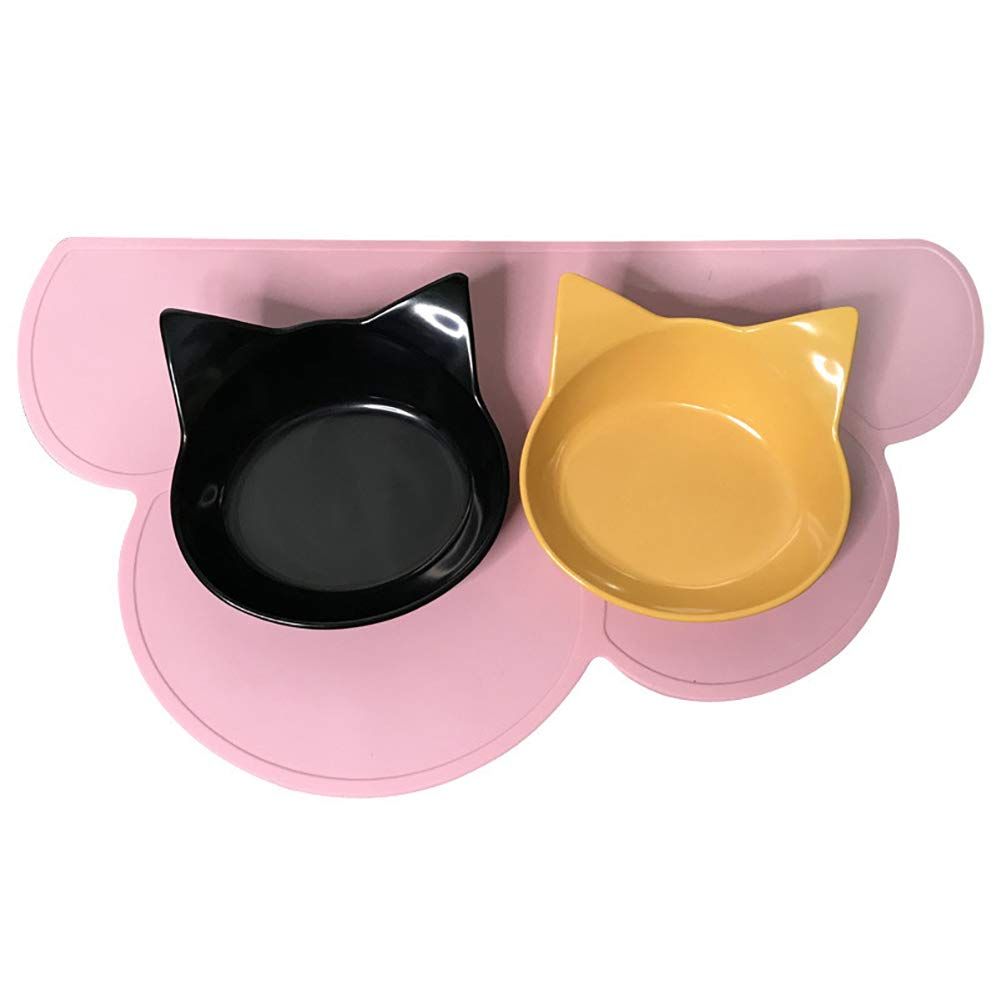 Silicone Pet Feeding Food Mat Dog Cat Placemat Mat with Raised Edge view 3