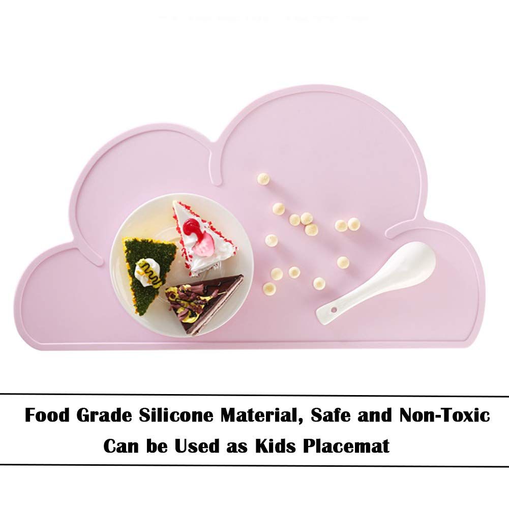 Silicone Pet Feeding Food Mat Dog Cat Placemat Mat with Raised Edge view 4