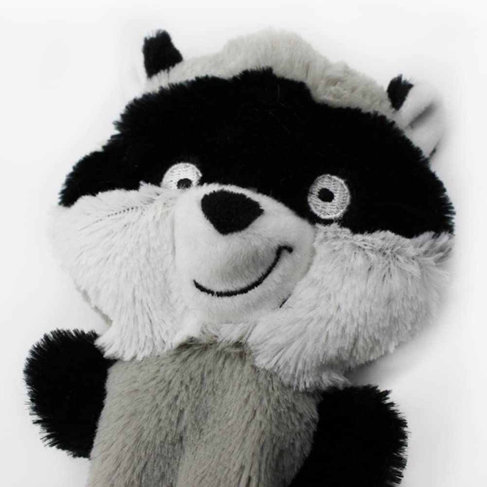 3 Soft Raccoon, & Squirrel - No Stuffing Squeaky Dog Toys, Unstuffed Chew Toy view 2