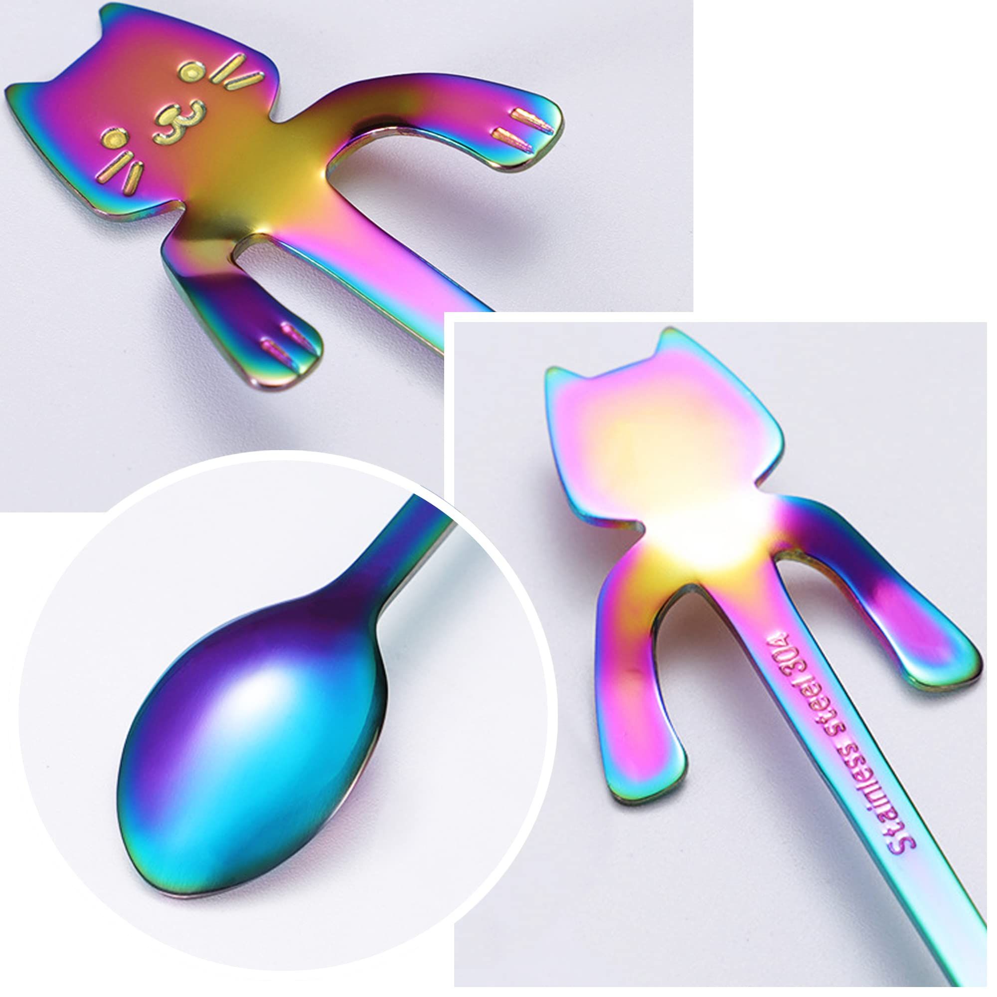 6 PCS Cat Spoon Coffee Tea Spoon Set view 5