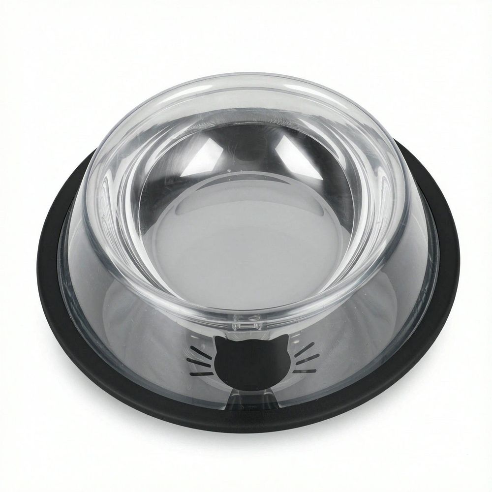 Cat bowl anti slip stainless steel cat food bowl not broken