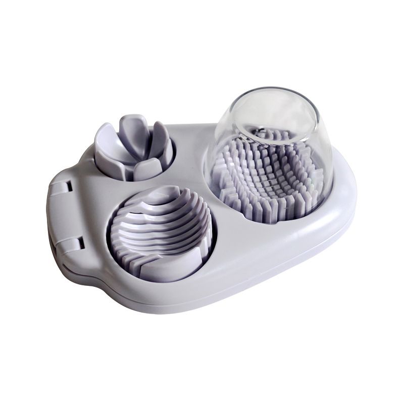 3 in 1 Egg Slicer with Stainless Steel Blade for Hard Boiled Eggs