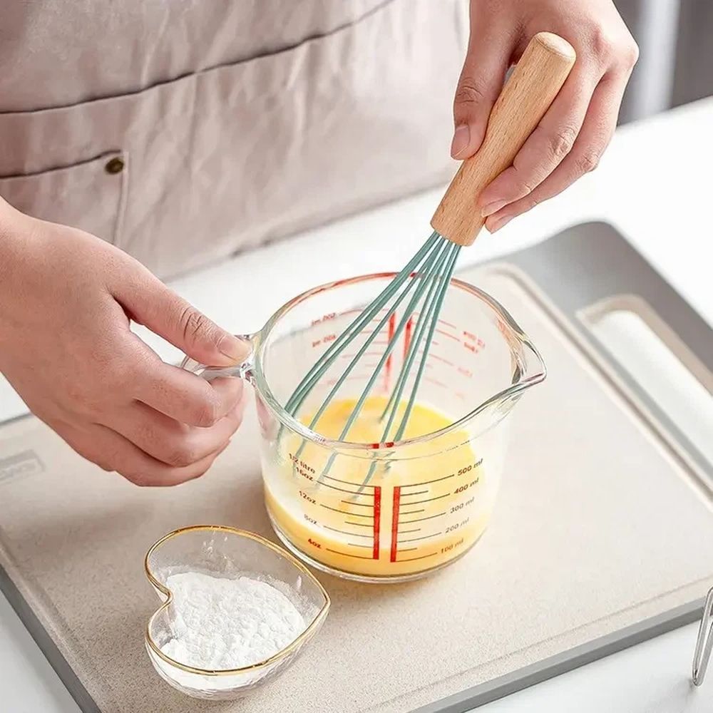 2PCS Balloon Egg Beater, Heat Resistant Cooking Utensils for Blending Whisking view 3