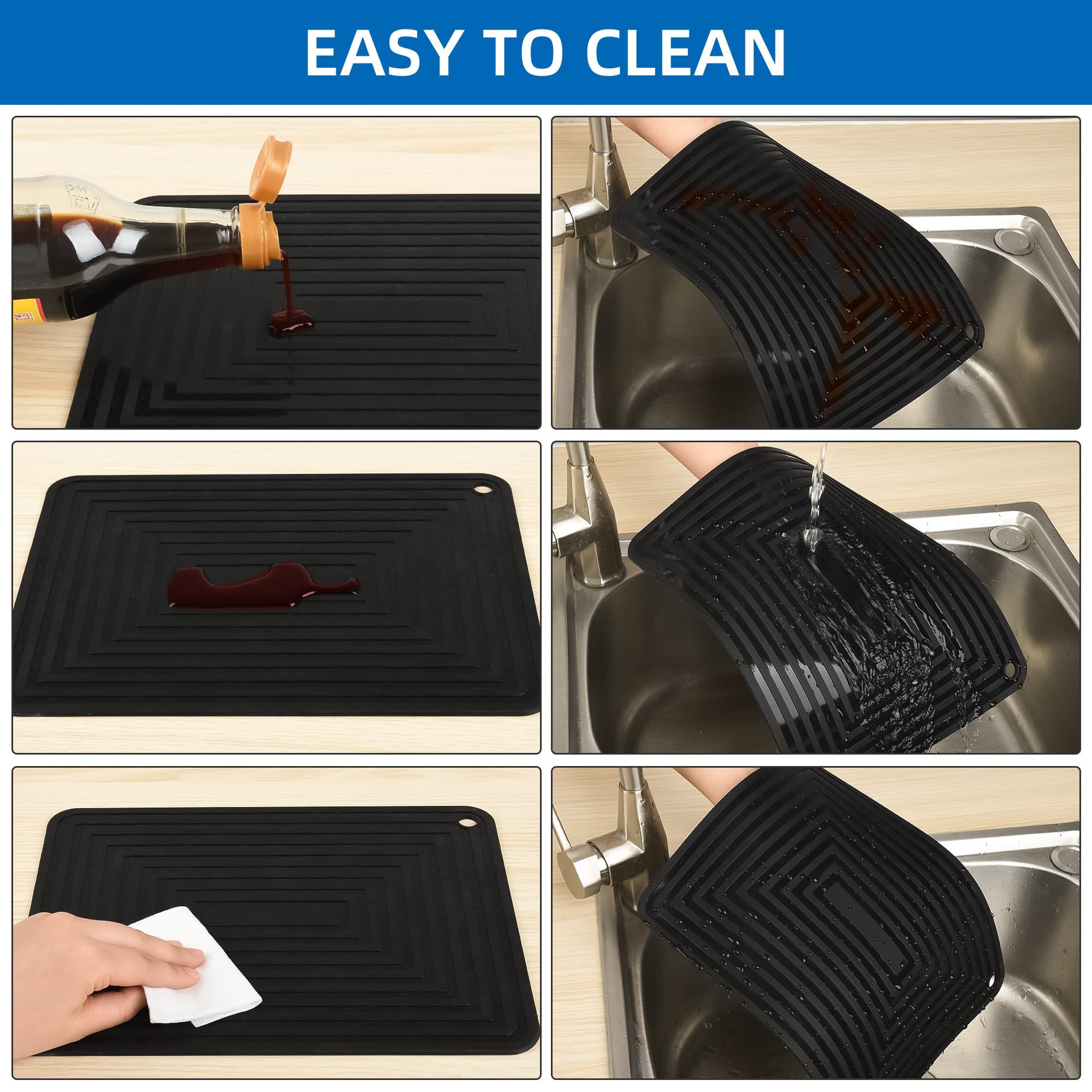 Silicone Trivet Mats for Hot Pots & Pans Hot Dishes view 3