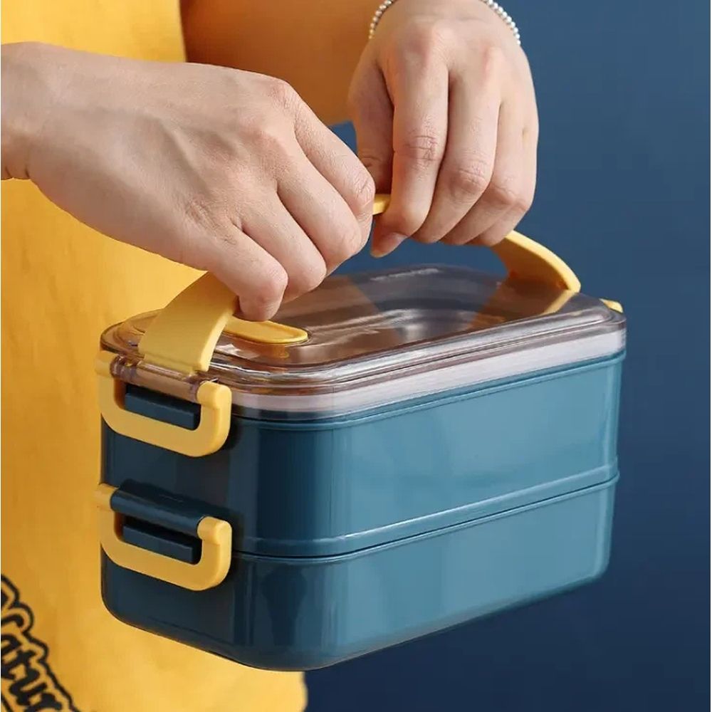 304 Stainless Steel Box Single/Double Layer Keep Foods Separated Keep Warm And view 2