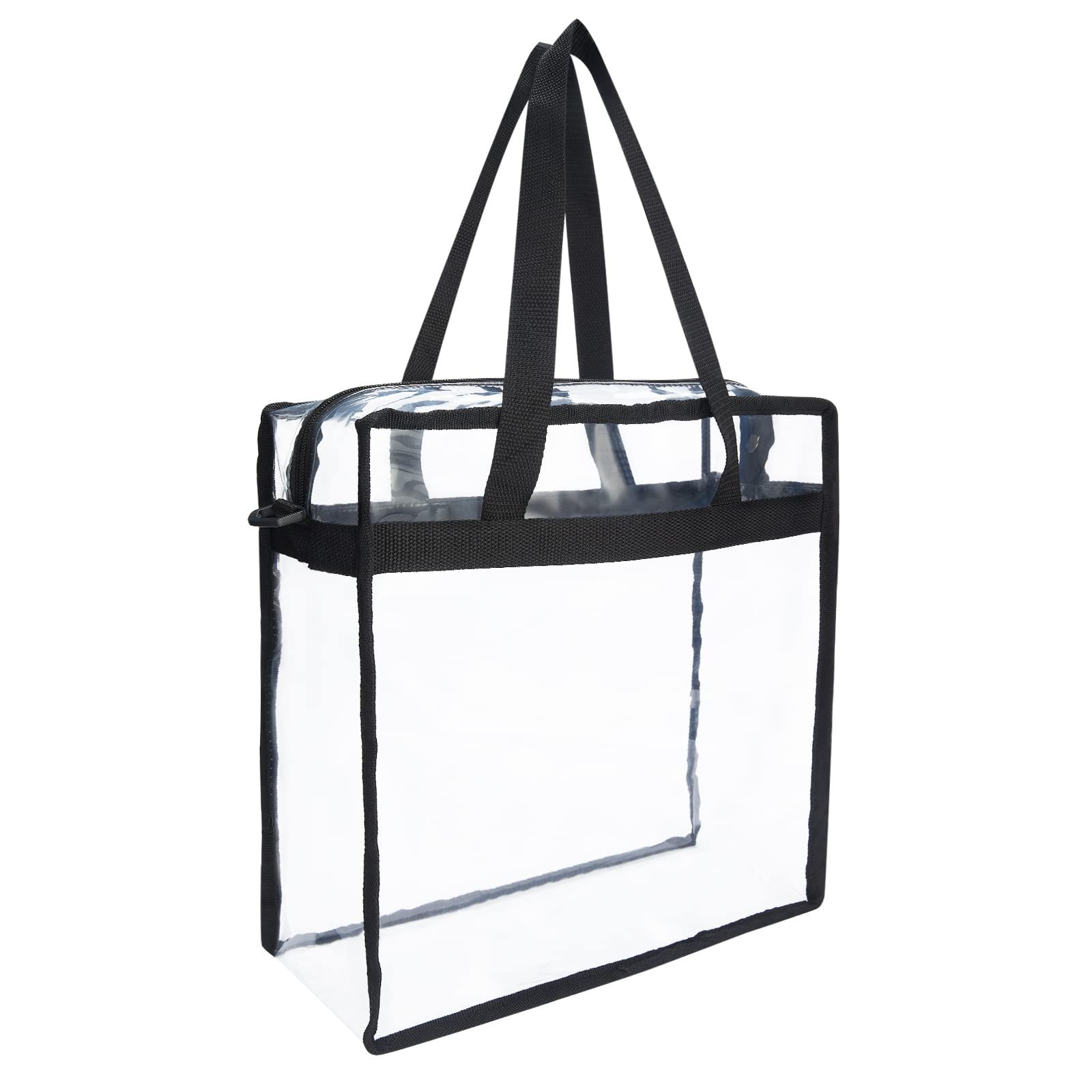 Clear bags Stadium Approved Clear Tote Bag with Zipper Closure Crossbody view 5