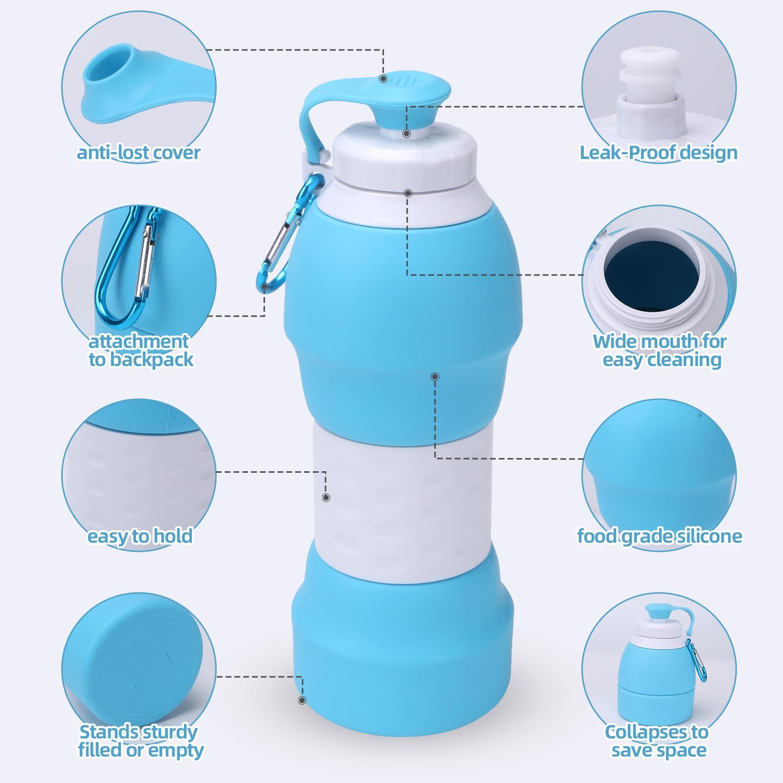 Collapsible Water Bottles view 4