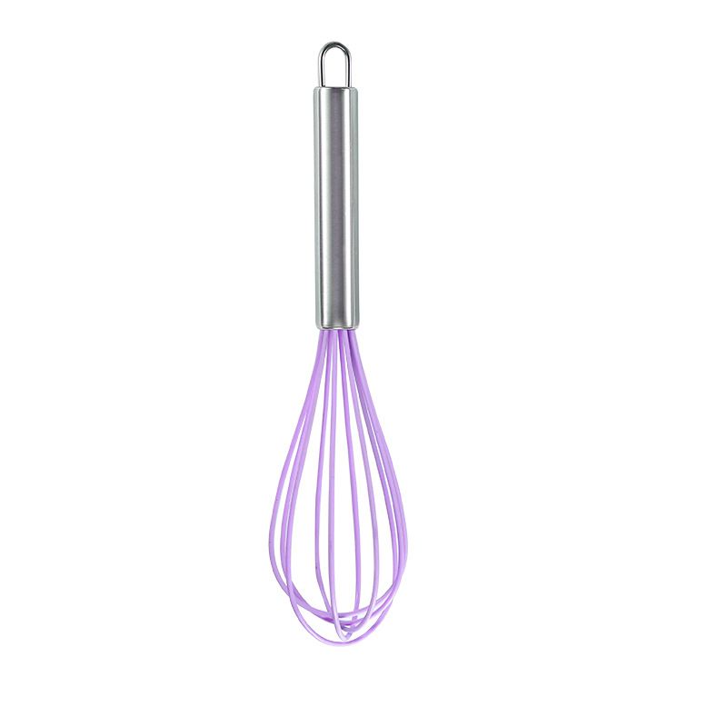 2PCS Manual stainless steel handle silicone multi-purpose egg beater view 2