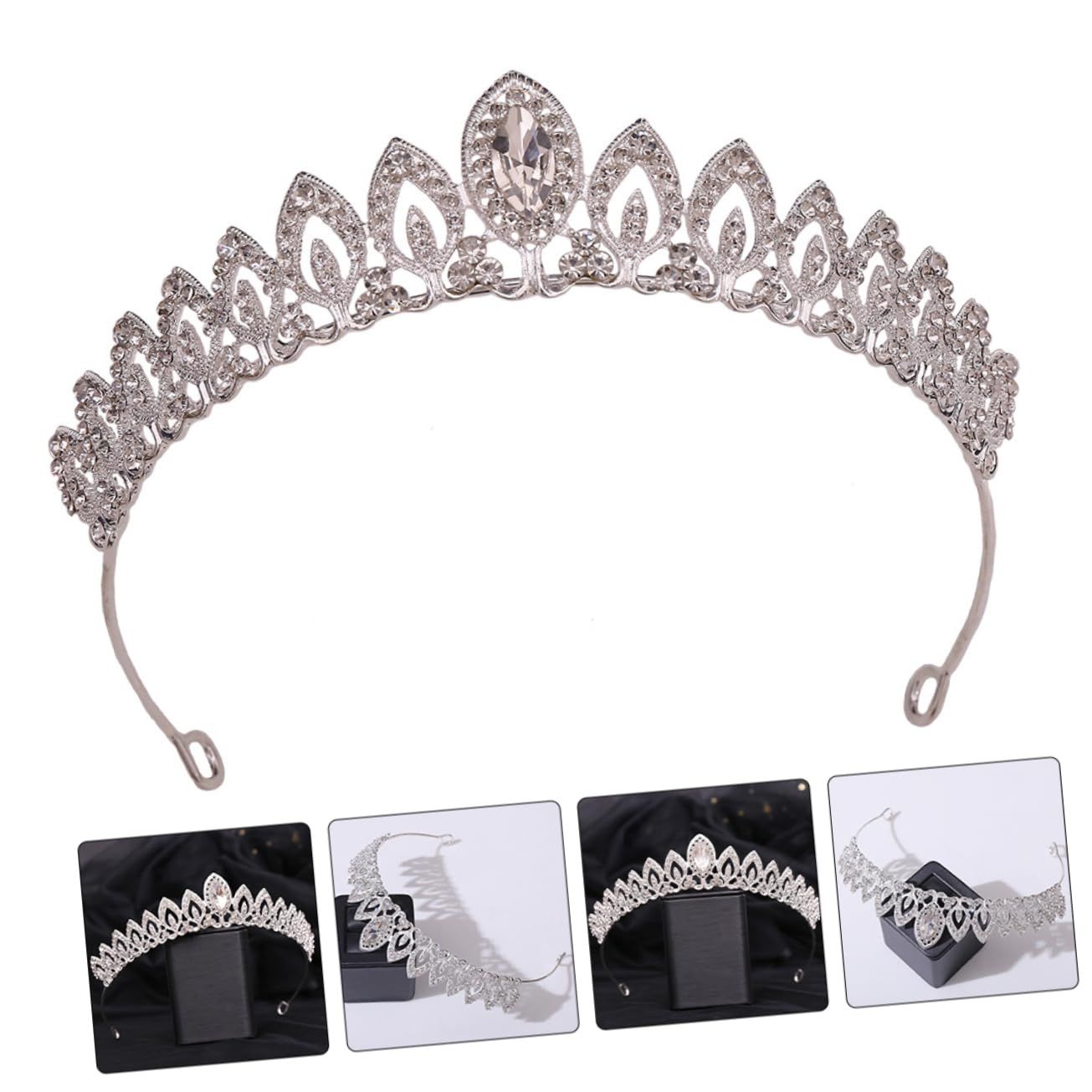 Bride Hair Accessories Bride Headband Birthday Crown Ladies Single Ladies view 3