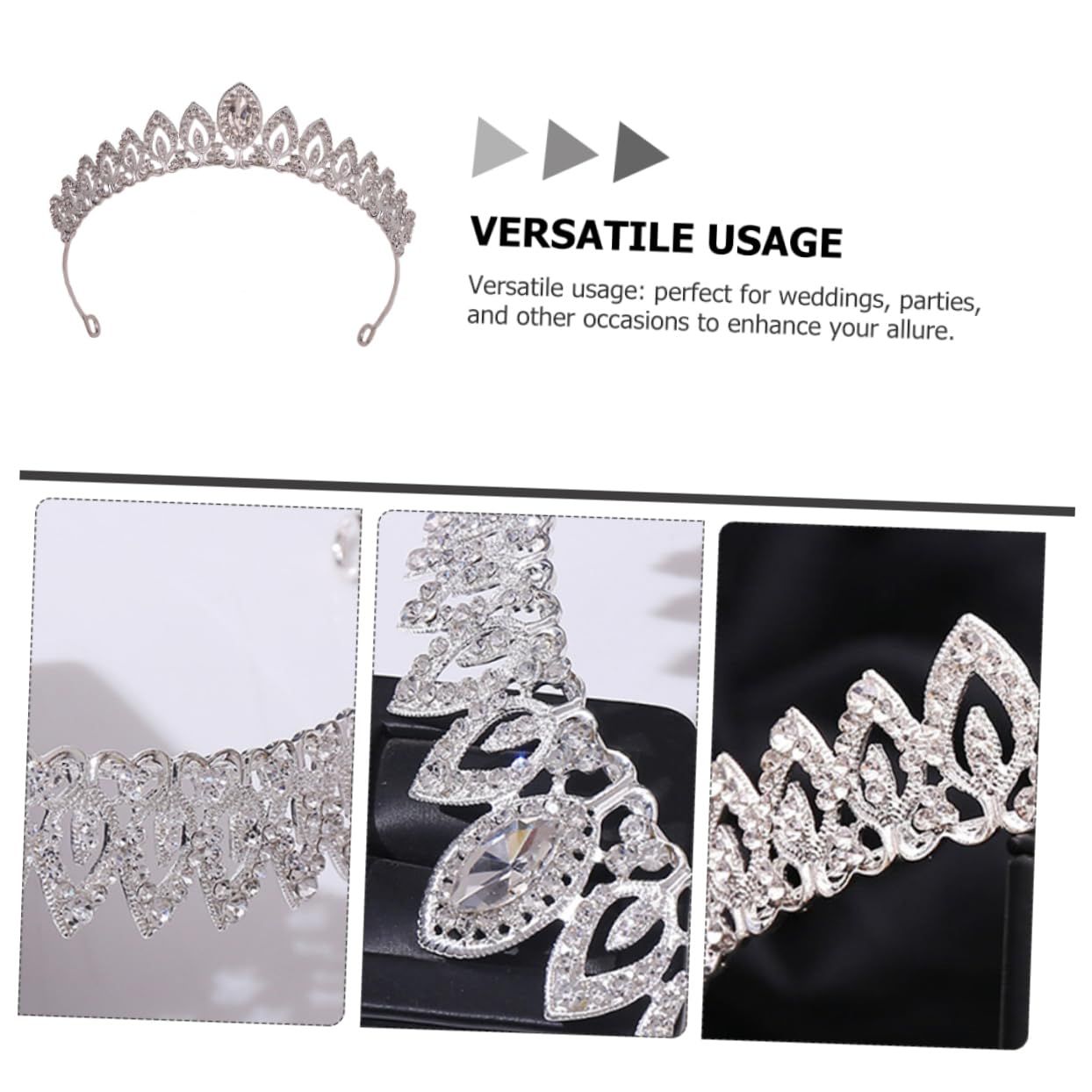 Bride Hair Accessories Bride Headband Birthday Crown Ladies Single Ladies view 5