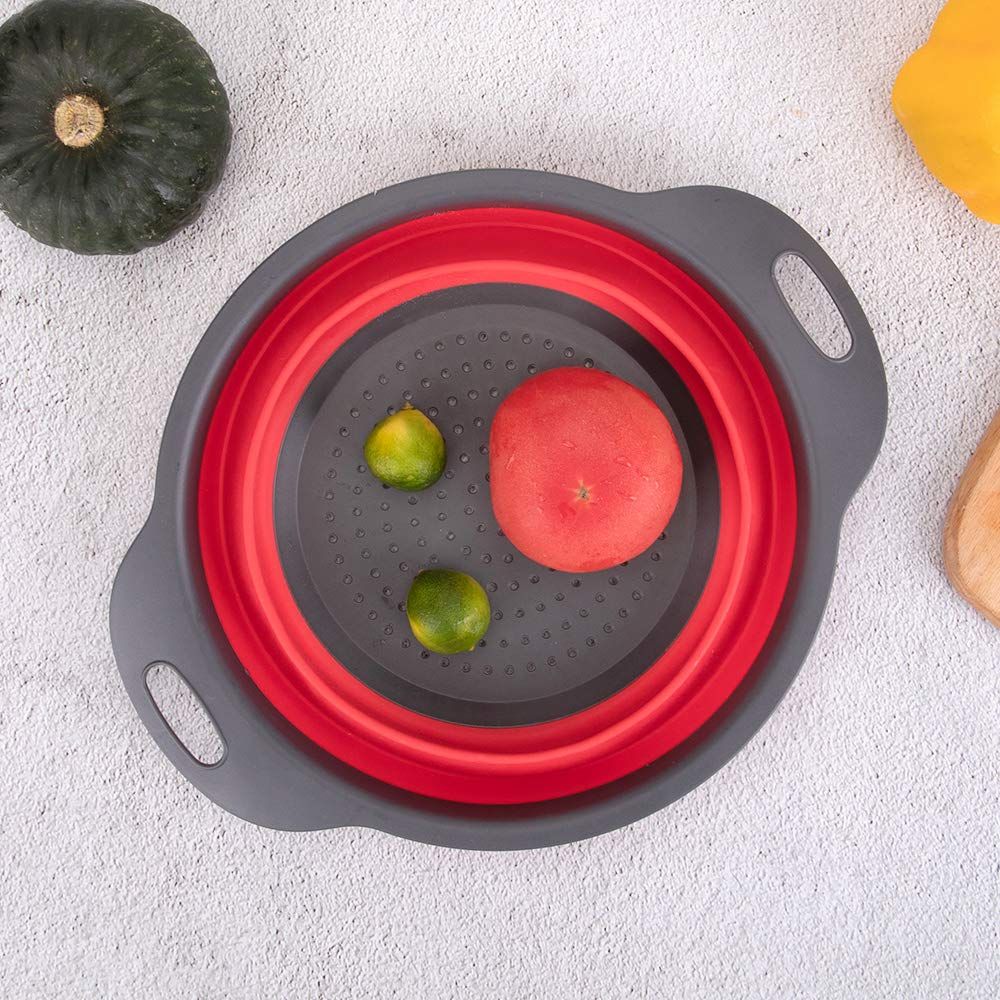 Collapsible , Collapsible Strainer, Space-Saving Kitchen Strainer, Food-Grade view 2