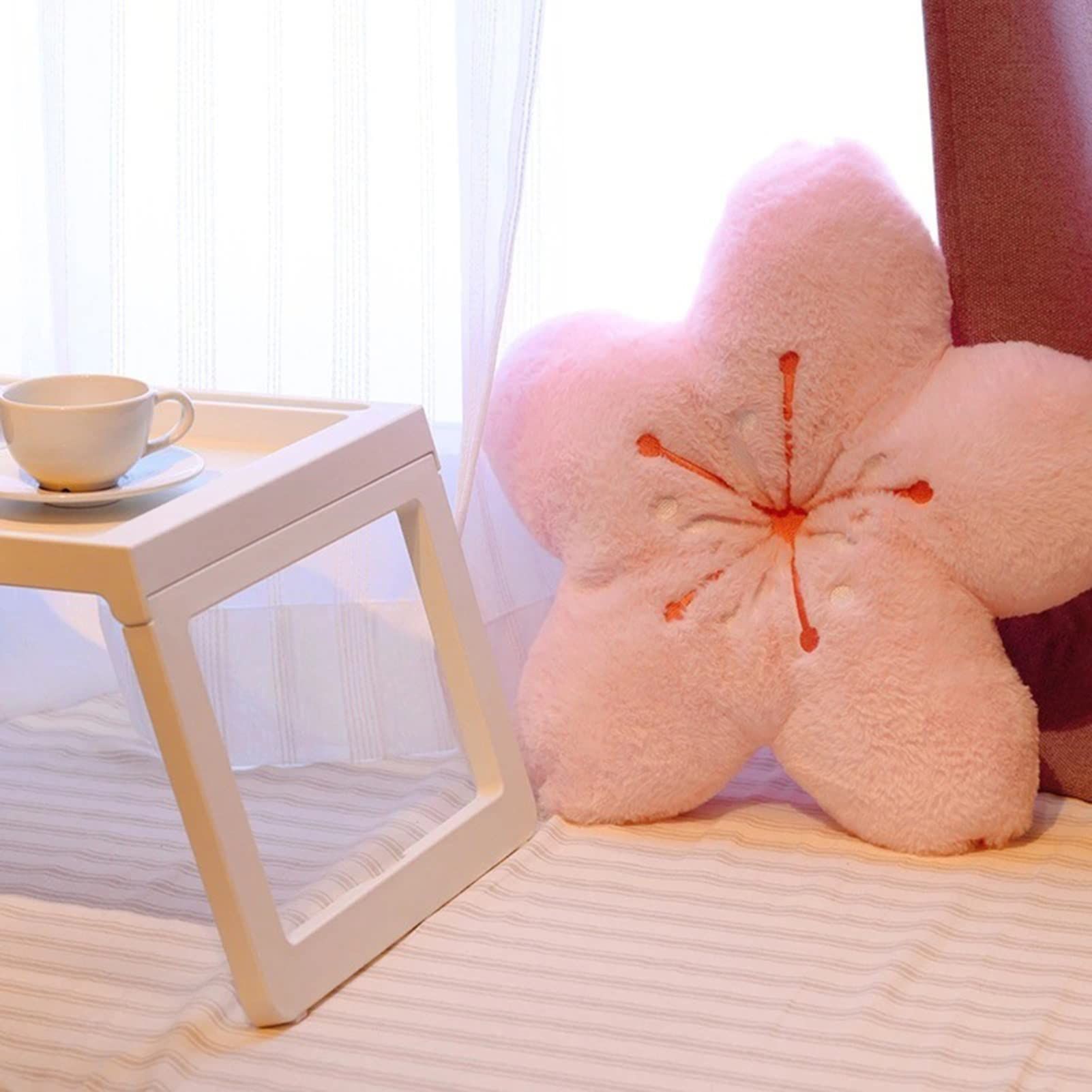 Cherry Blossom Pillow Kawaii Room Decor Japanese Kawaii Stuff Aesthetic Plush view 5