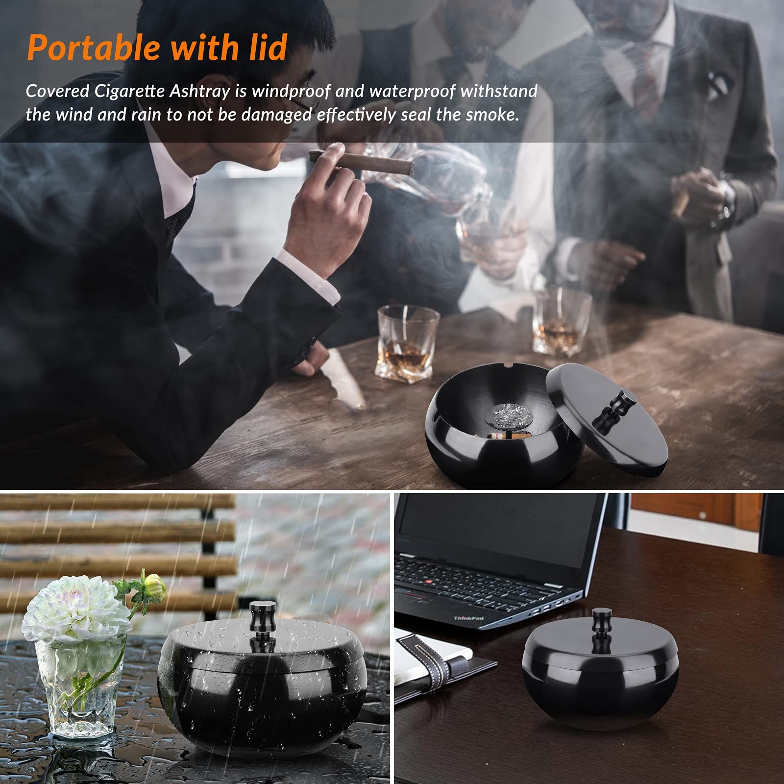 Cool Ashtrays for Cigarettes Outdoor view 3