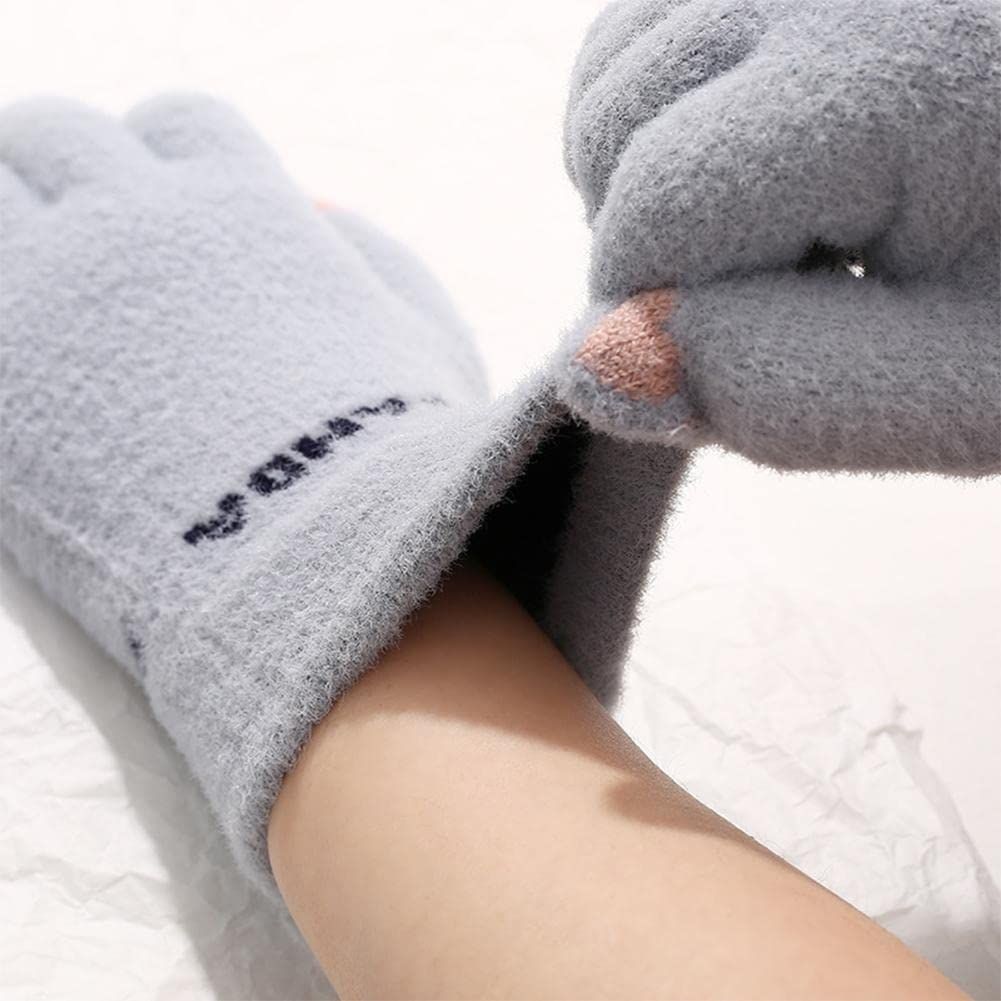 Winter Gloves for Women Girls Students Touch Screen Gloves Warm Full Fingers view 2