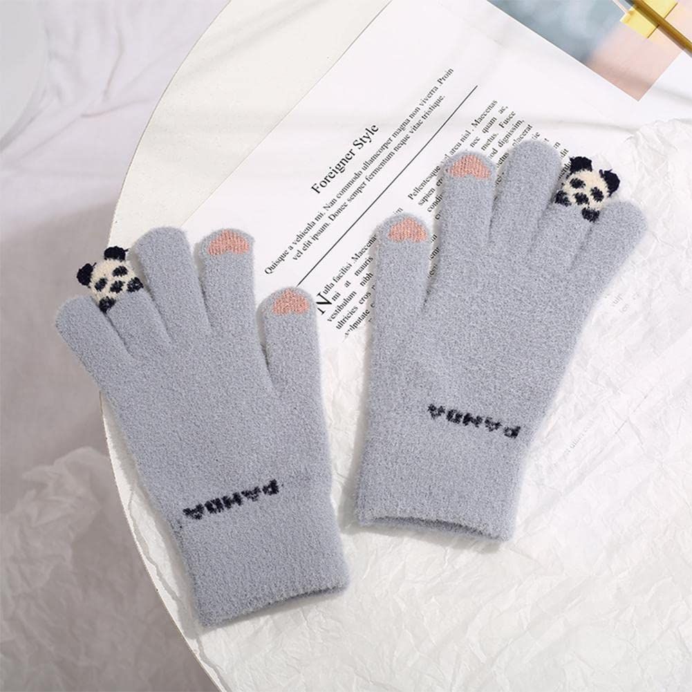 Winter Gloves for Women Girls Students Touch Screen Gloves Warm Full Fingers view 3