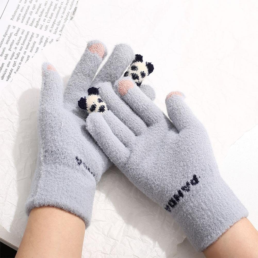 Winter Gloves for Women Girls Students Touch Screen Gloves Warm Full Fingers view 5