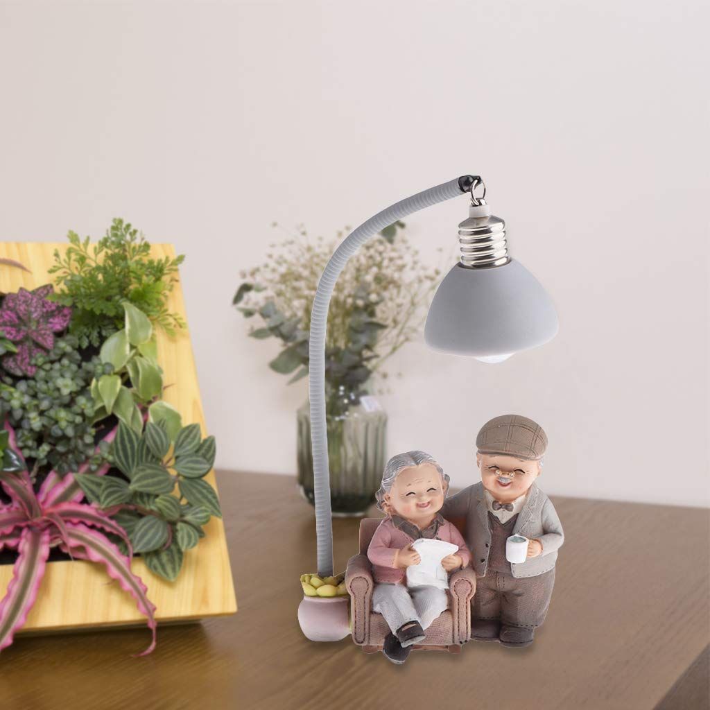 Old Married Couple Figure Figurine Statues Home Garden Ornaments Decor view 4
