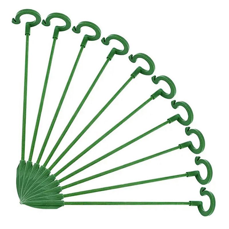 Plant Support Stakes, Single Stem Plant Support Stakes Steel Garden Stakes for