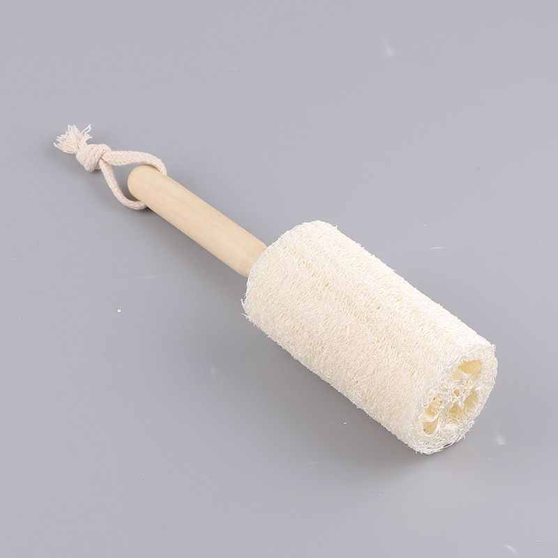 Loofah Cup Brush Bottle Brush Cleaning Brush Natural Sponge Kitchen Scrub view 2