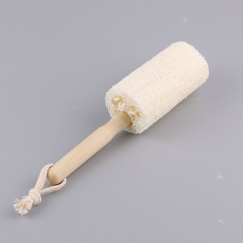 Loofah Cup Brush Bottle Brush Cleaning Brush Natural Sponge Kitchen Scrub view 3