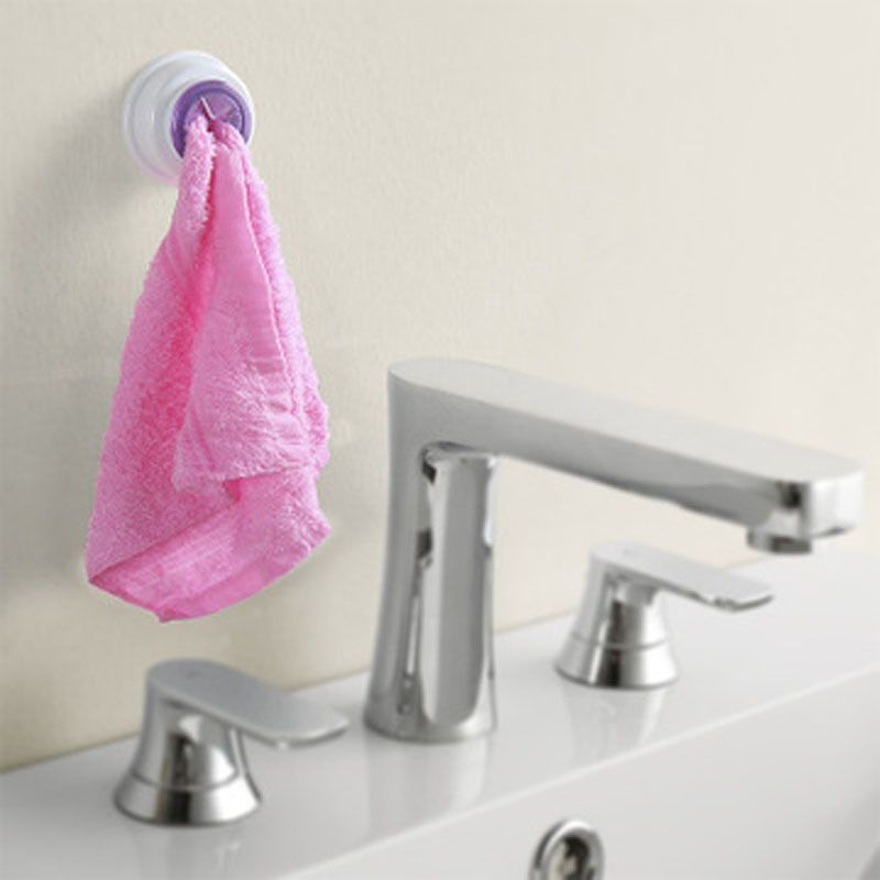 4pcs Towel Hooks Clip Hooks Round Towel Holder Self Adhesive Hook Towel Holder view 5
