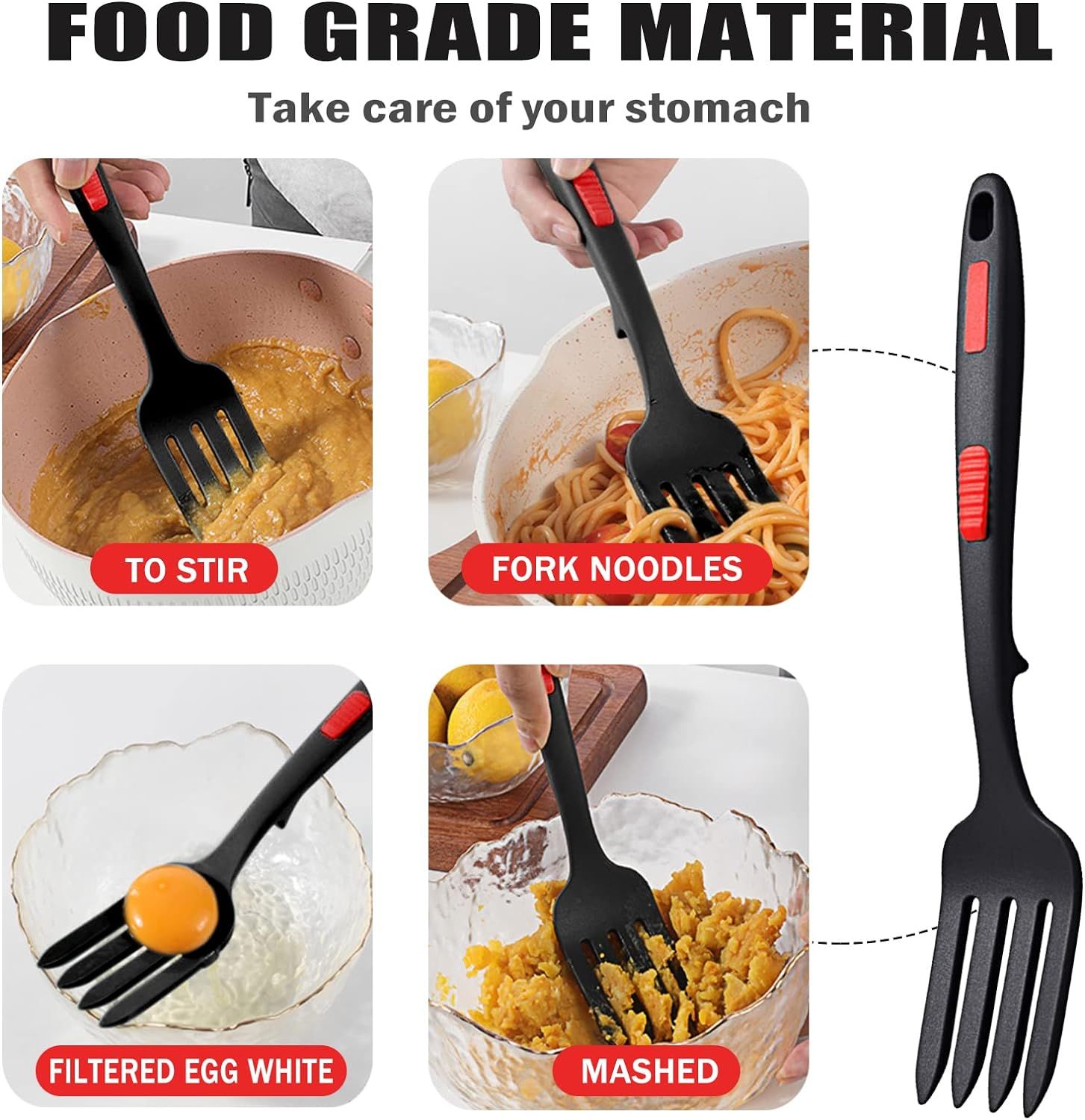 2PCS Silicone Flexible Fork view 2