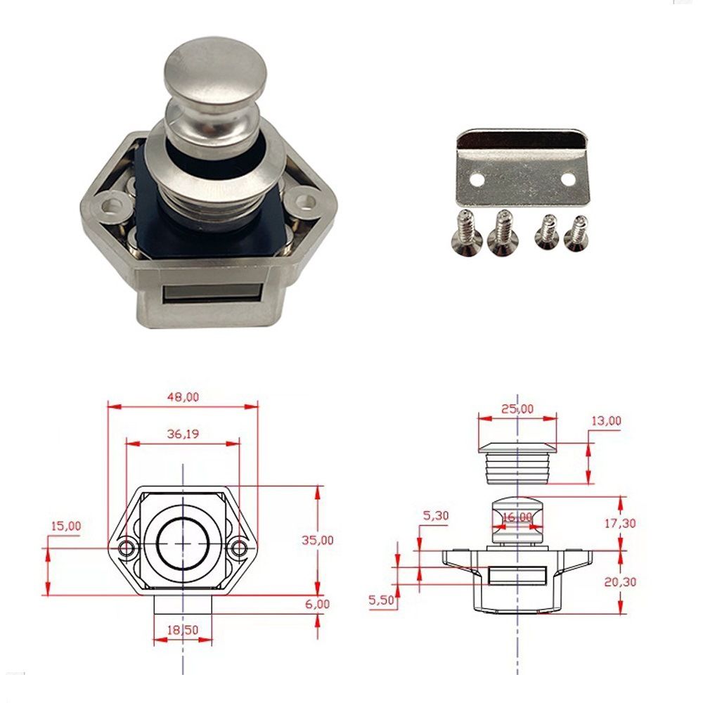 drawer locks latch lock door storage locks cupboard latches lock push lock view 5