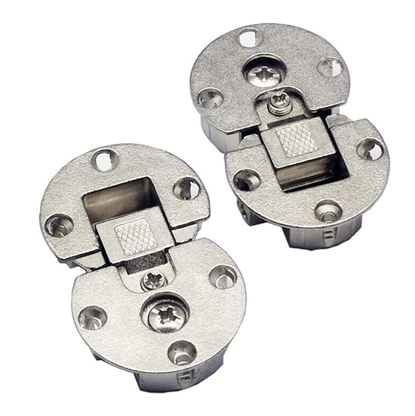 (2 Pieces)-90 Degree Page Turning axis Adjustable Cabinet Door Concealed Hinge view 2
