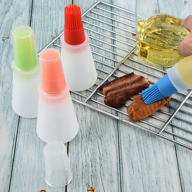 4 pcs Silicone Oil bottle brush， BBQ/Pastry Basting Brushes view 3