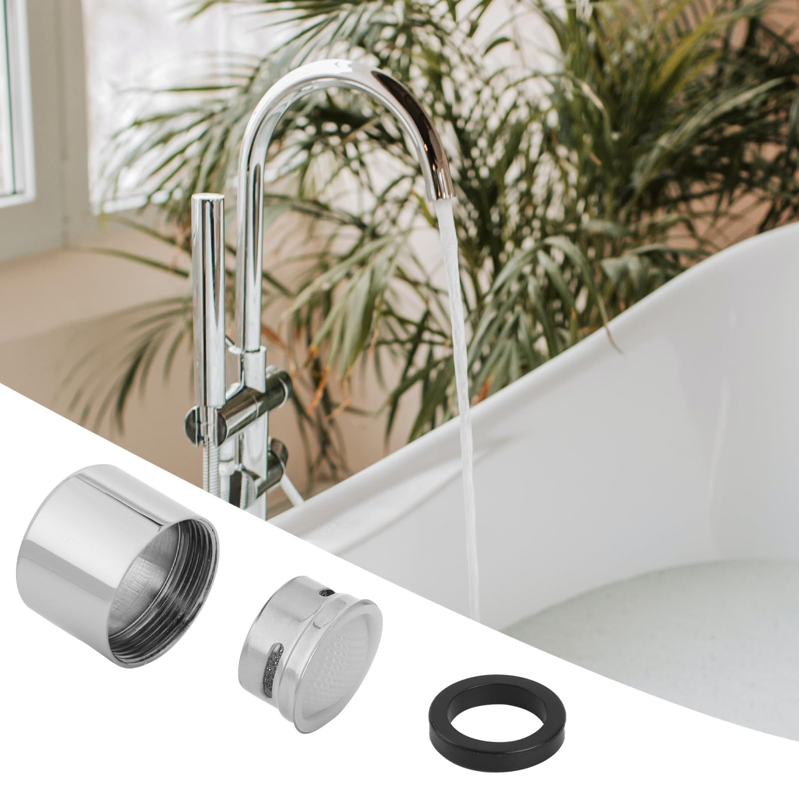 10 Pcs Female Thread Faucet Aerator Aerator Silver Faucet Replacement Parts view 5