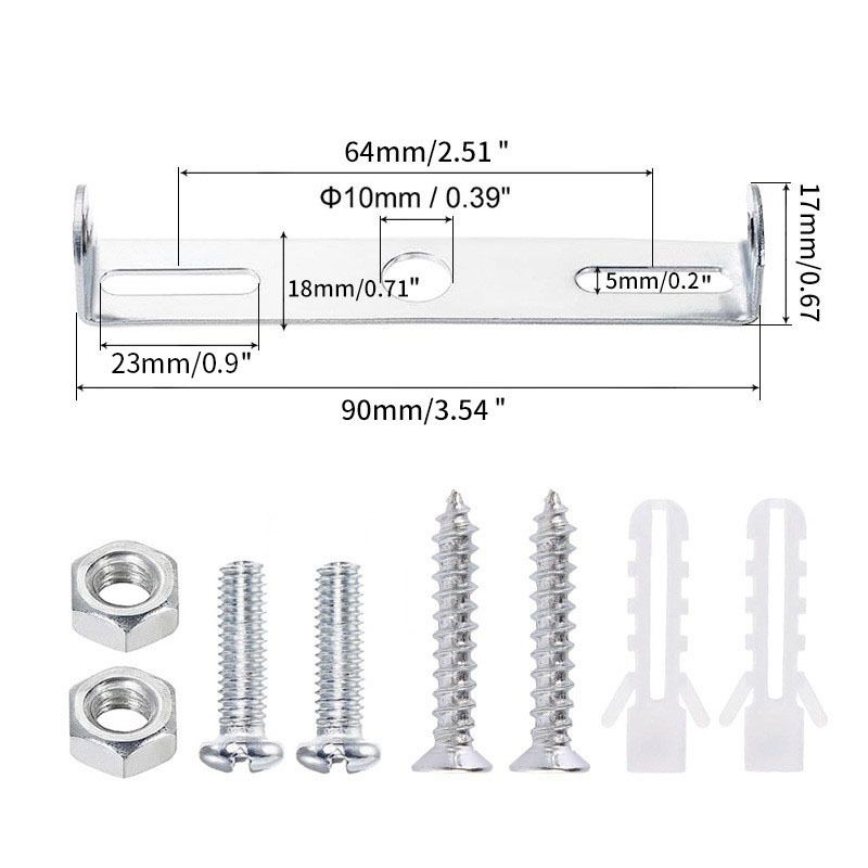 4Pieces Light Fixture Mounting Bracket for Ceiling Pendant Light Crossbar Kit view 3