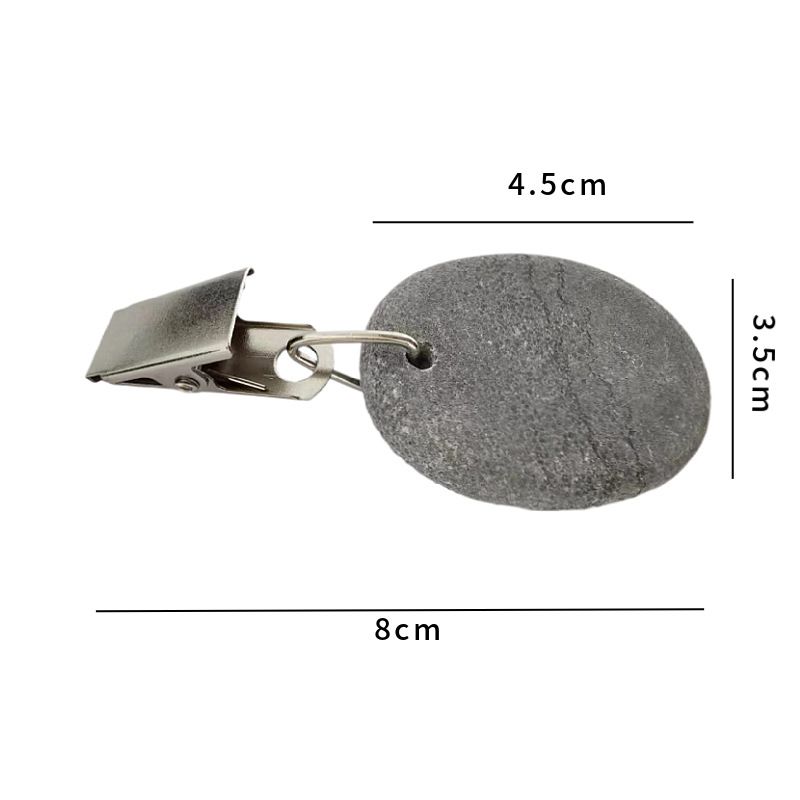 4Pcs Tablecloth Weights Tablecloth Pendant Stone Tablecloth Clip Compact view 3
