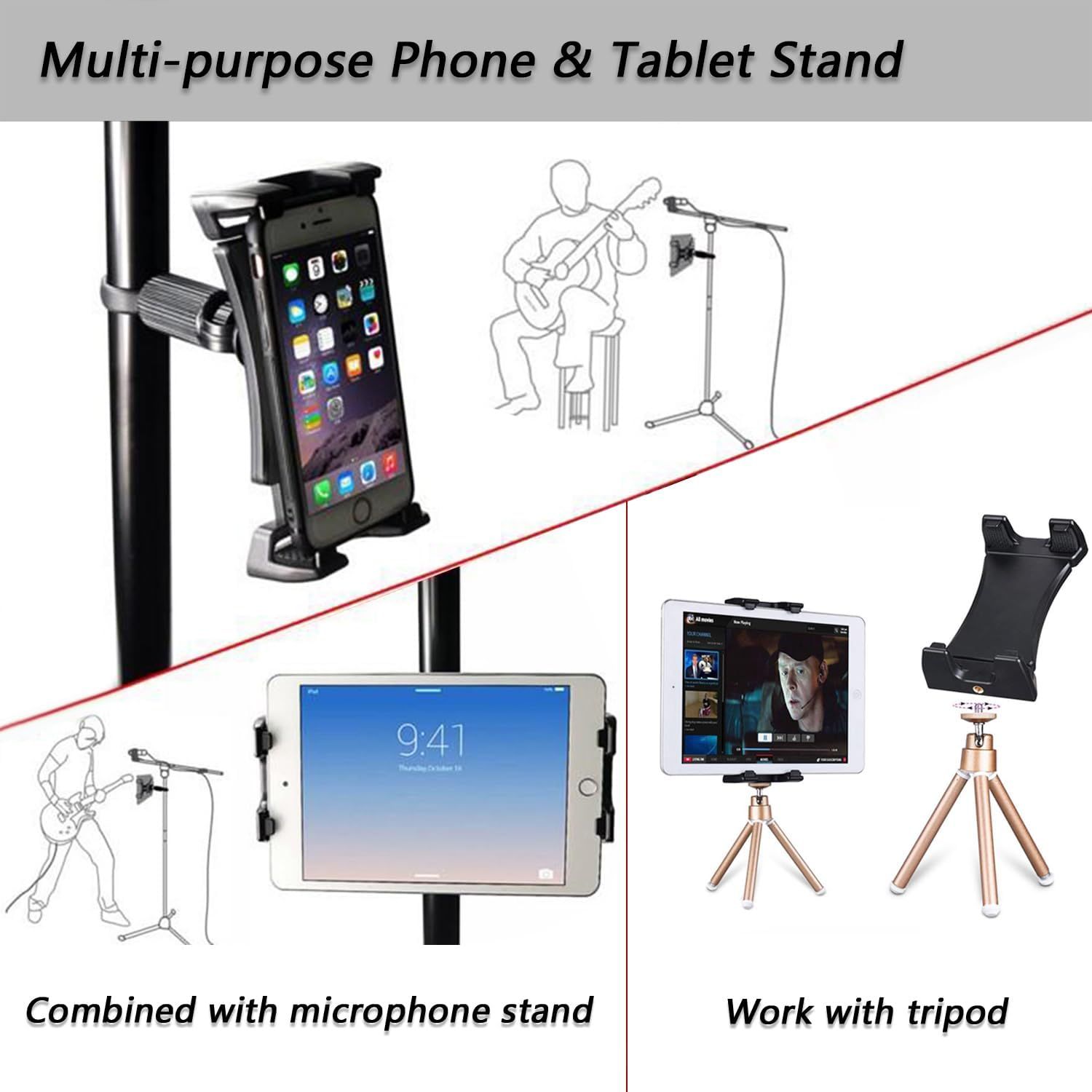 Car Headrest Tablet Holder view 4