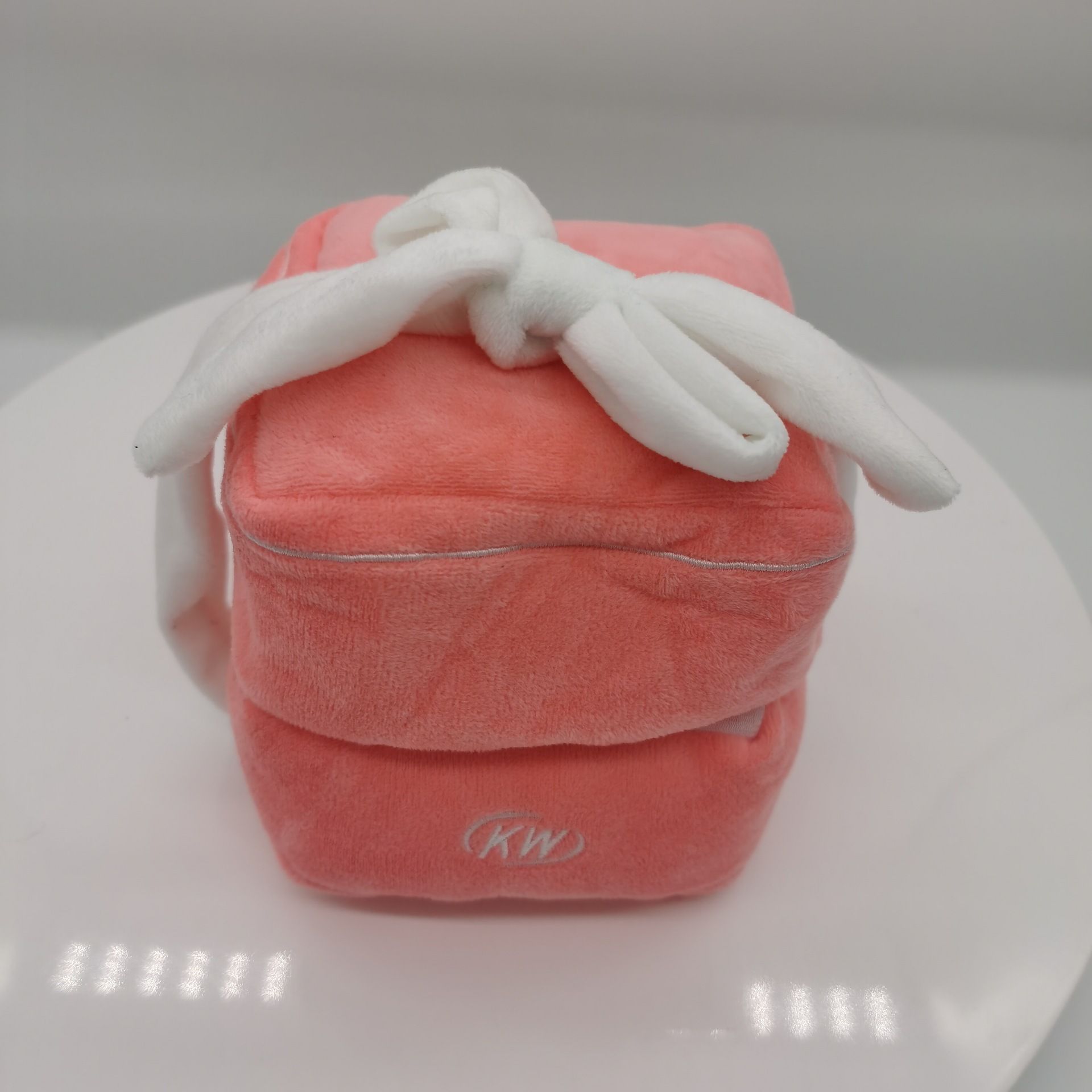 Pink Creative Ring Box Plush Toy - Love Ring Case Toy Stuffed Couple Oversized view 2