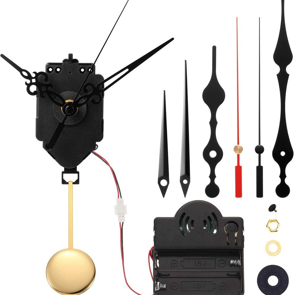 Melody Chime Box Clock Mechanism with Pendulum and of Hands — image 1