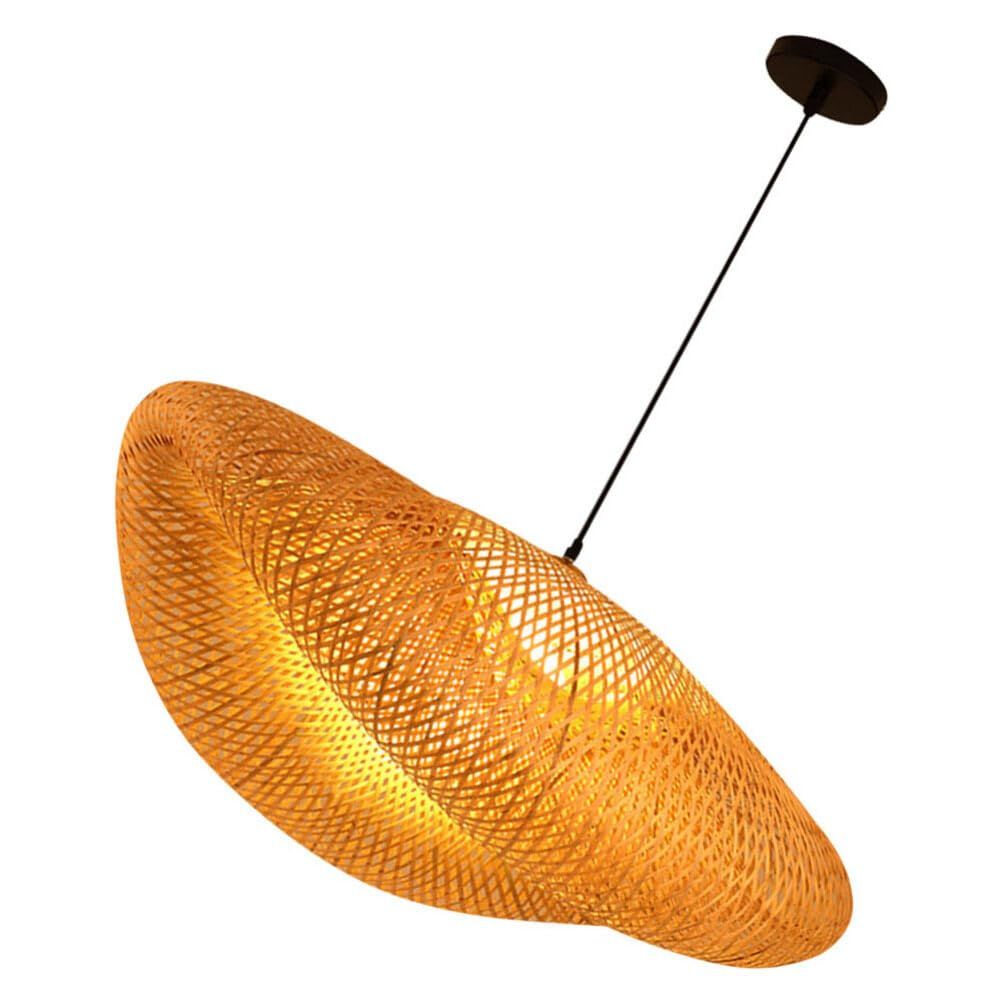 Bamboo Pendant Lamps Handmade Rattan Hanging Lamp Bamboo Woven Pendant Light view 4