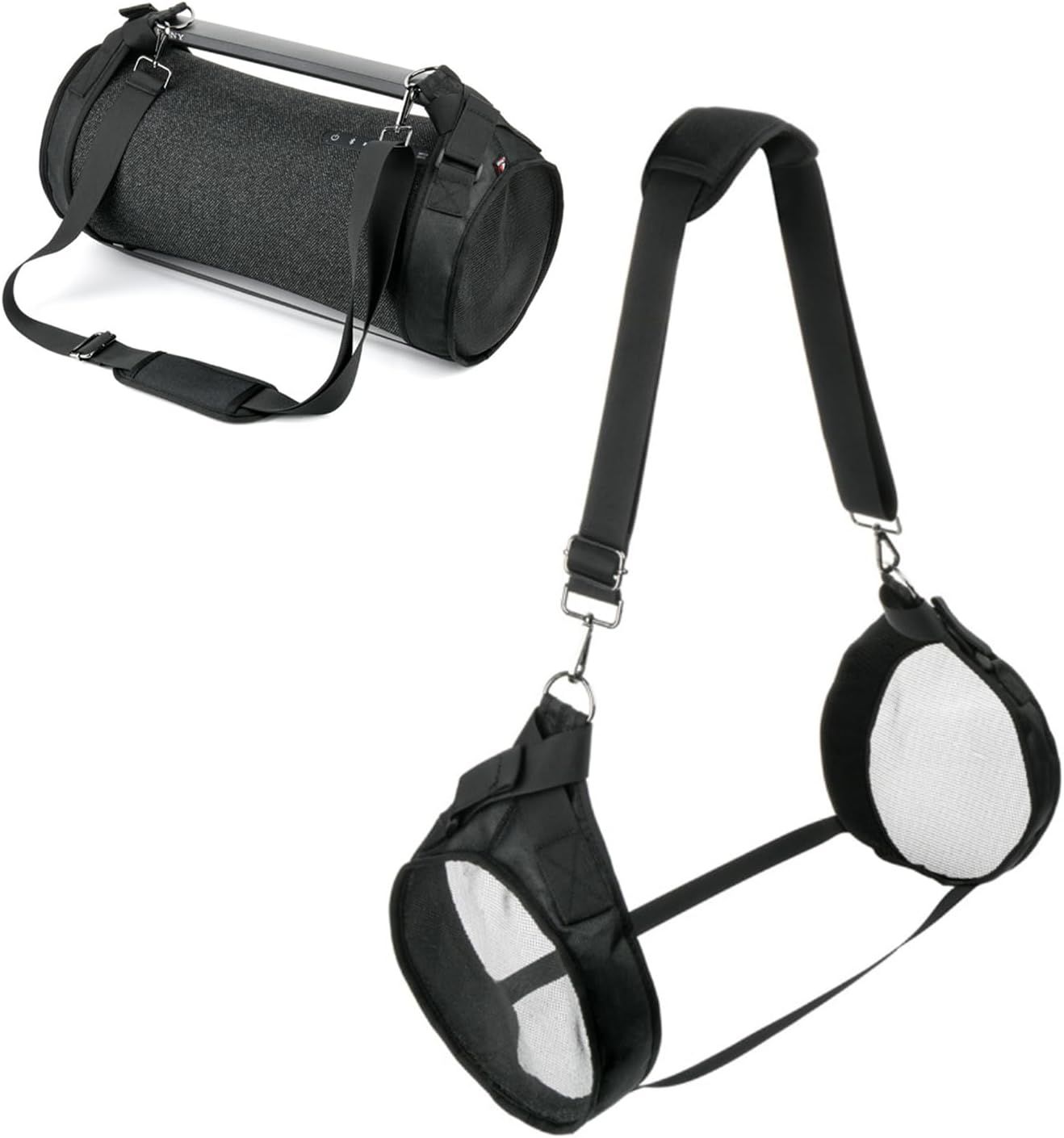 Bluetooth Speaker Protective Case+Shoulder Strap，Protective case with cut-out view 2