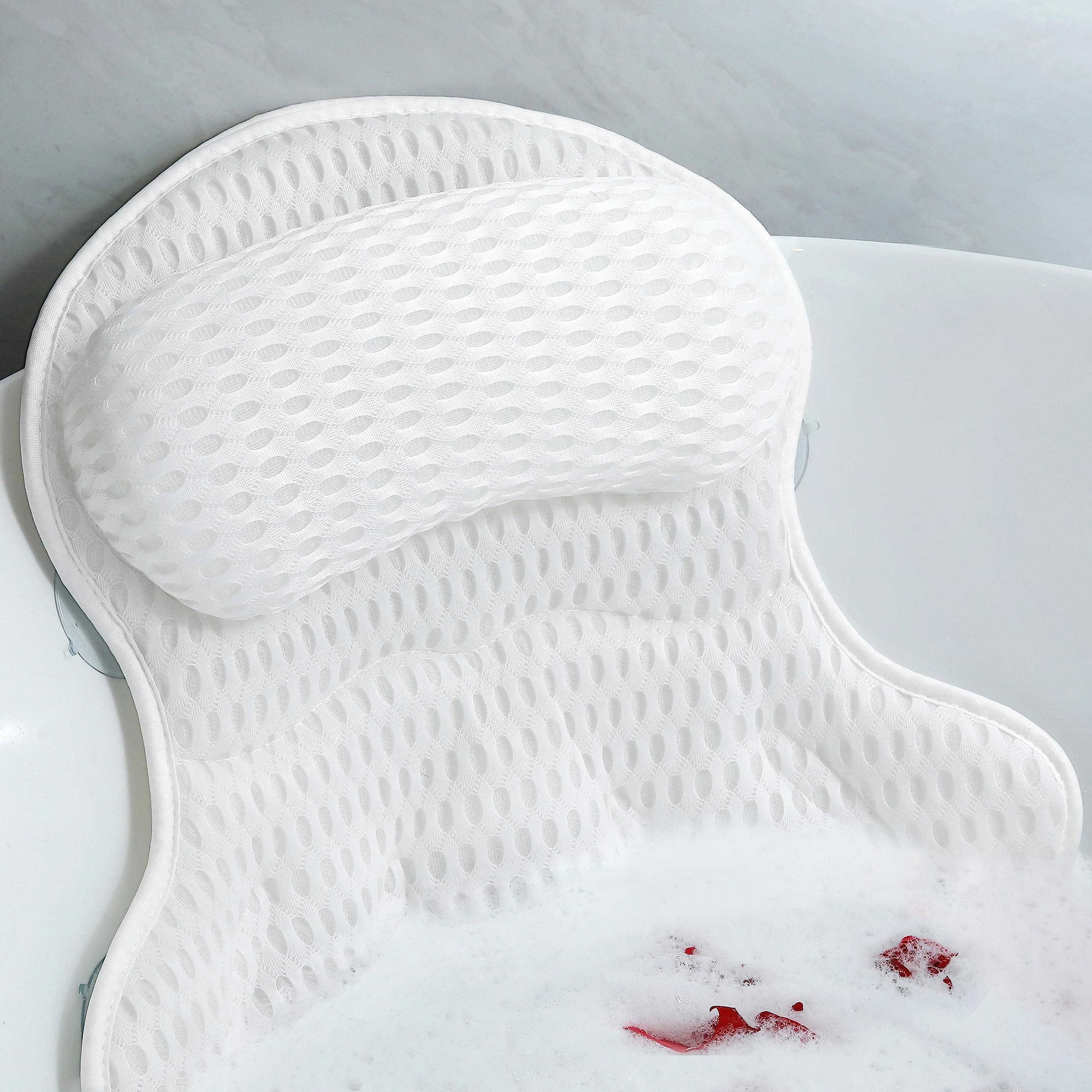 Bath Pillow Luxury Bathtub Pillow - Bath Pillows for Tub Neck and Back Support — image 1