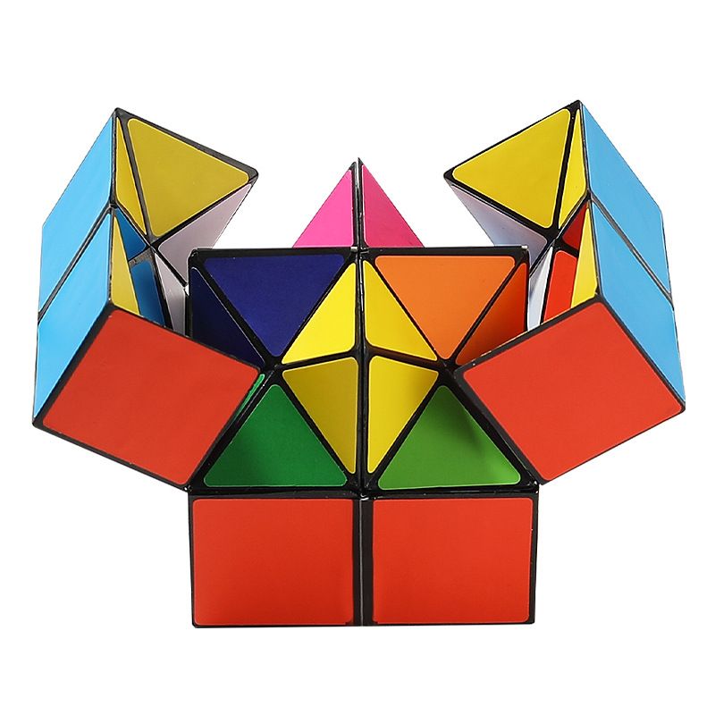 2 in 1 Combo Infinity Cube Toy Transforming Geometric Puzzle 3D Assembly — image 1
